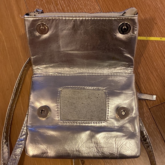 Metallic Silver Crossbody Bag - Picture 6 of 9